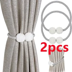 Pearl Magnetic Curtain Clip Curtain Holders Tie Back Buckle Clips Hanging Ball Buckle Tie Back Curtain Decor Accessories