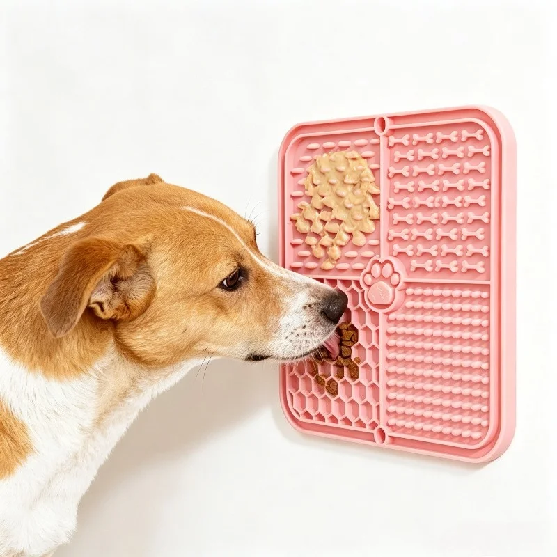 Silicone Suction Bowl - Pet Lick Silicone Mat Strong Suction