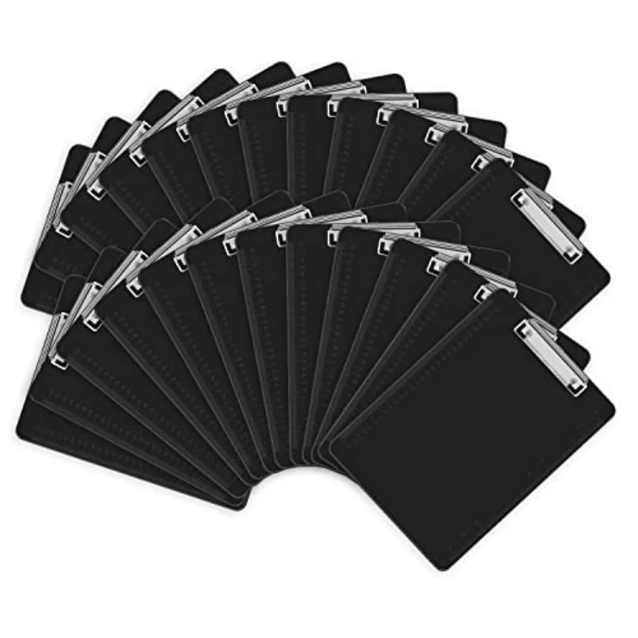 

Plastic Clipboards Black A4 Letter Size 12.5 x 9 Inch