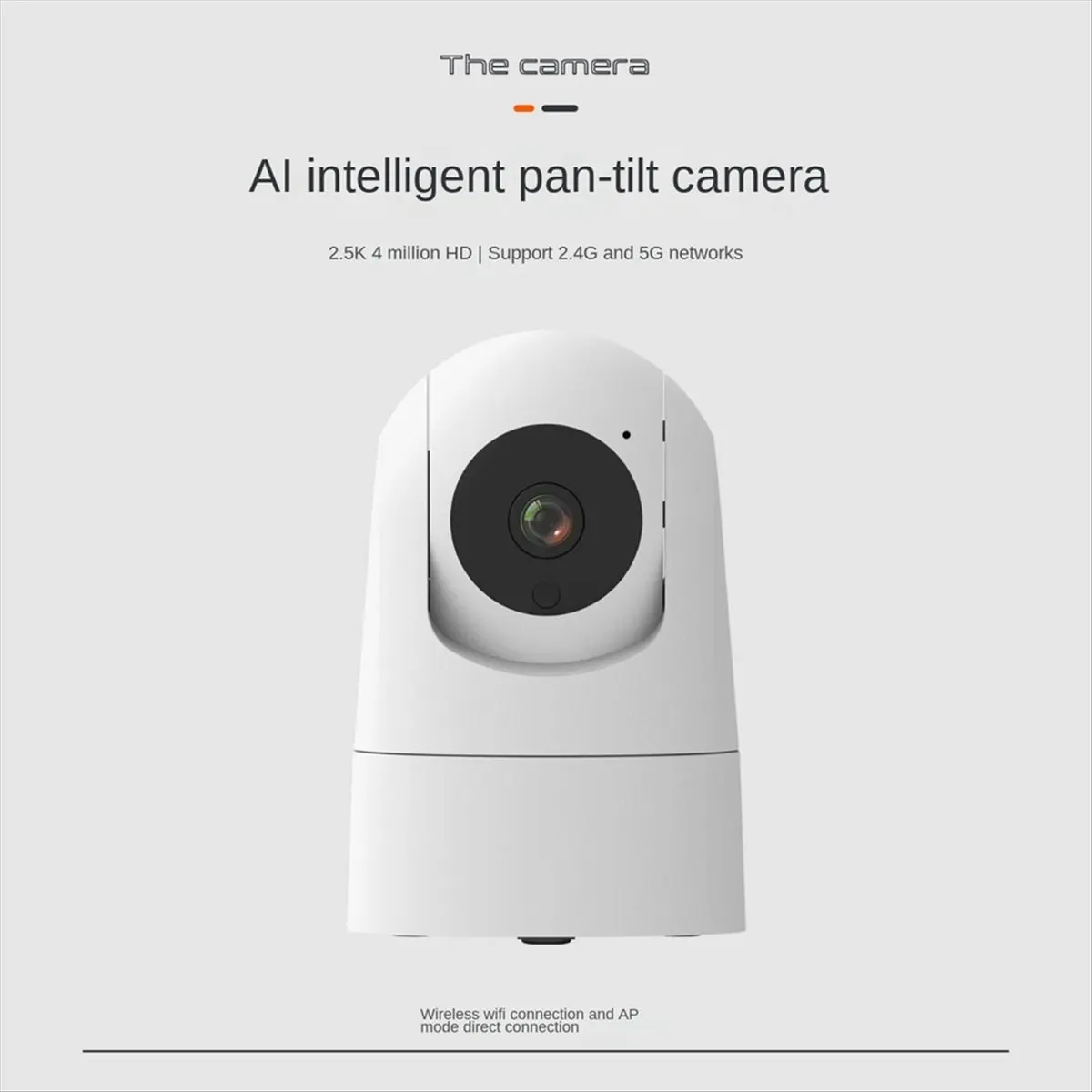 

WiFi Camera 5G Video Surveillance Camera Mini Indoor Security Camera White US PLUG