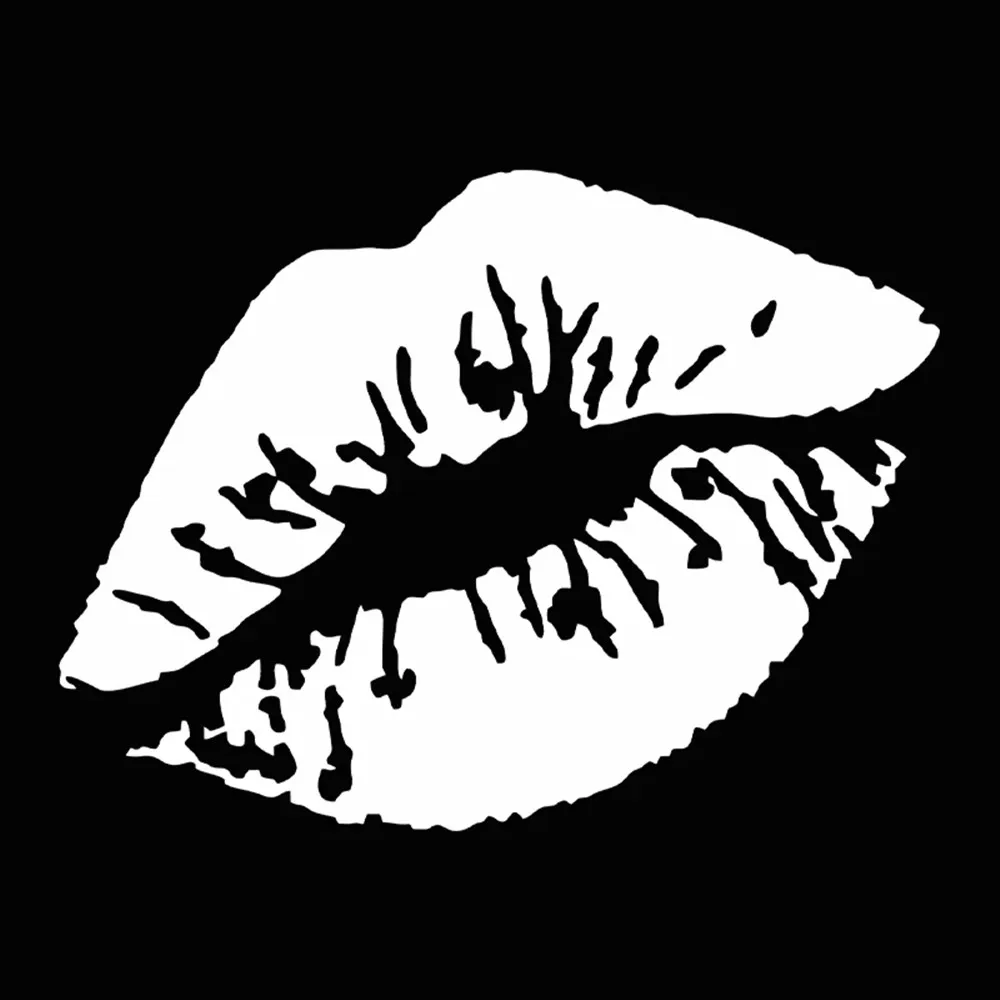 Car Sticker Kiss Lips Car Motorcycle Decoration Reflection Waterproof Car Shape Custom Sticker Car Accessories