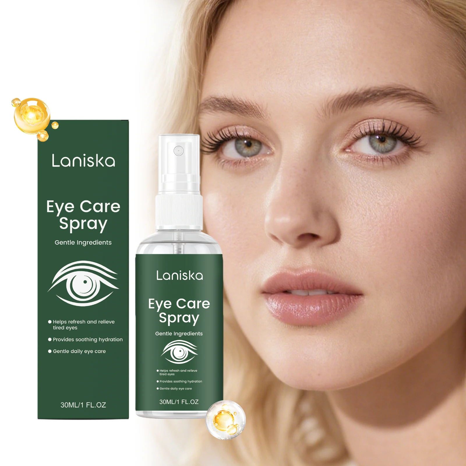 Eye Moisturizing Spray Relieve Eye Fatigue Discomfort Dry Itchy Enhance Vision Eyesight Improvement Soothing Eye Care Spray 30ml