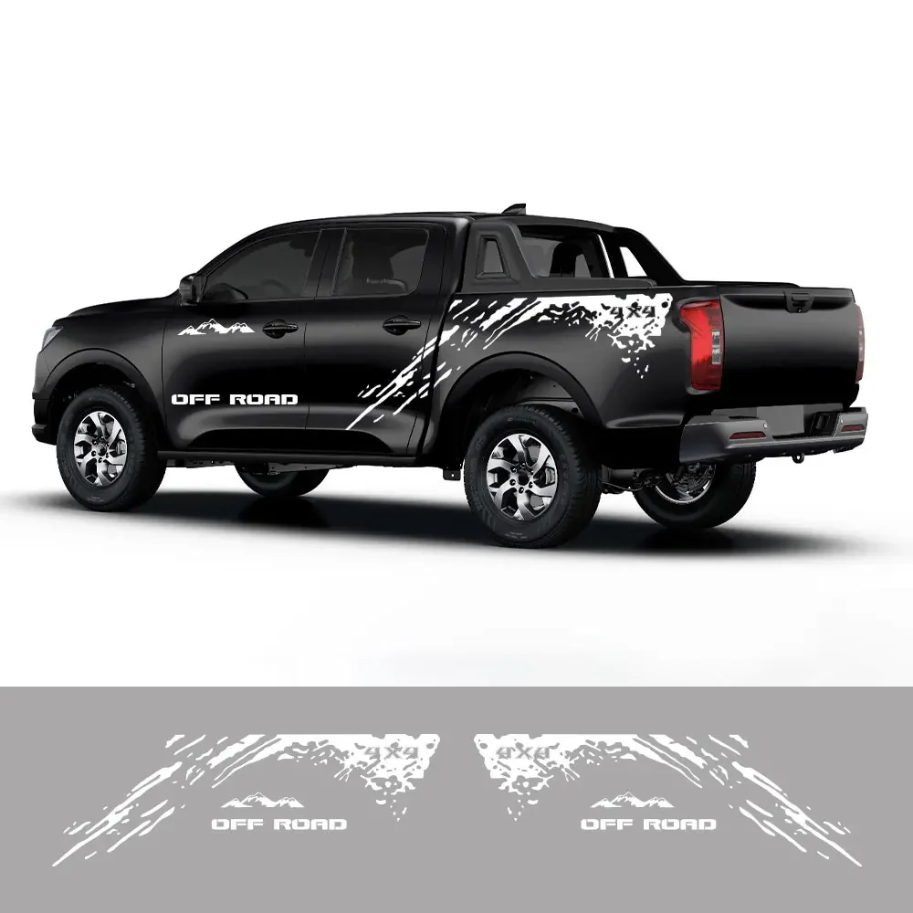 Pickup Trunk Side Decals Stickers For GWM Poer Pao Wingle Great Wall Truck Mudslinger Side Vinyl Decor Cover Auto Accessories