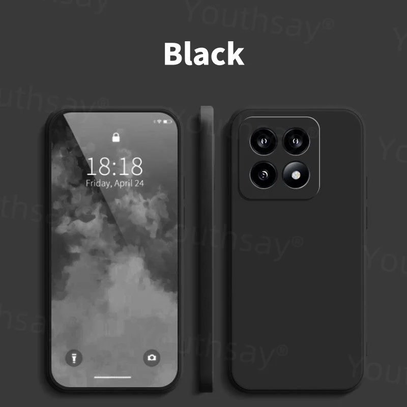 Luxury Case For Xiaomi 14T Pro Cover Xiaomi 14T Pro Funda Coque Soft Original Liquid Silicone Back Case Xiaomi 14T 13T 12T Pro