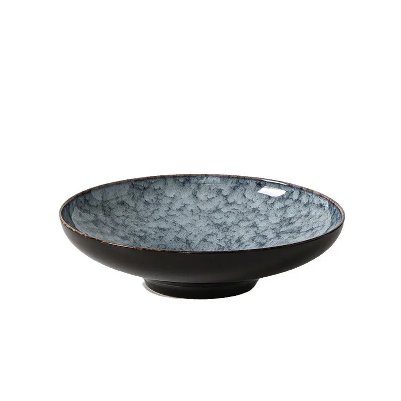 

Simple kiln-changed hat bowl, multi-purpose household ceramic bowl, salad bowl