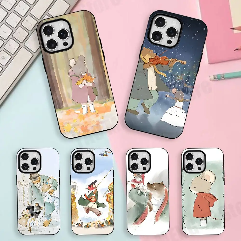 

Ernest Celestine Comics For Iphone 17,16,15,14,13,12,11 Pro Mini Max XS Case Frosted Magnetic Cover For Shockproof Bumper Funda