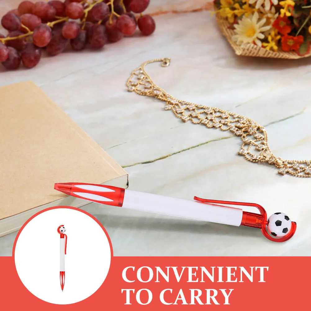 

10 шт. шариковых ручек в форме футбольного мяча, пластиковые выдвижные ручки с чернилами, канцелярские принадлежности, инструменты для письма, сувениры для студентов