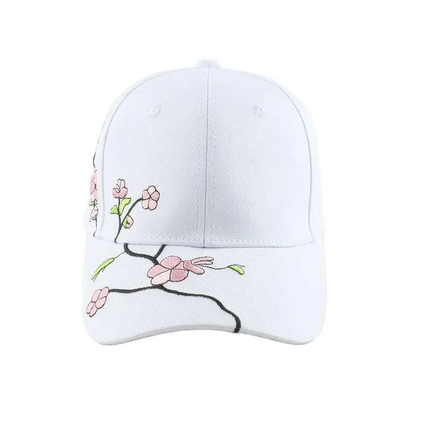 Flower Embroidery Women Baseball Cap Summer Outdoor Adjustable Visor Sun Hat Fashion Female Girls Cotton Hip Hop Snapback Caps