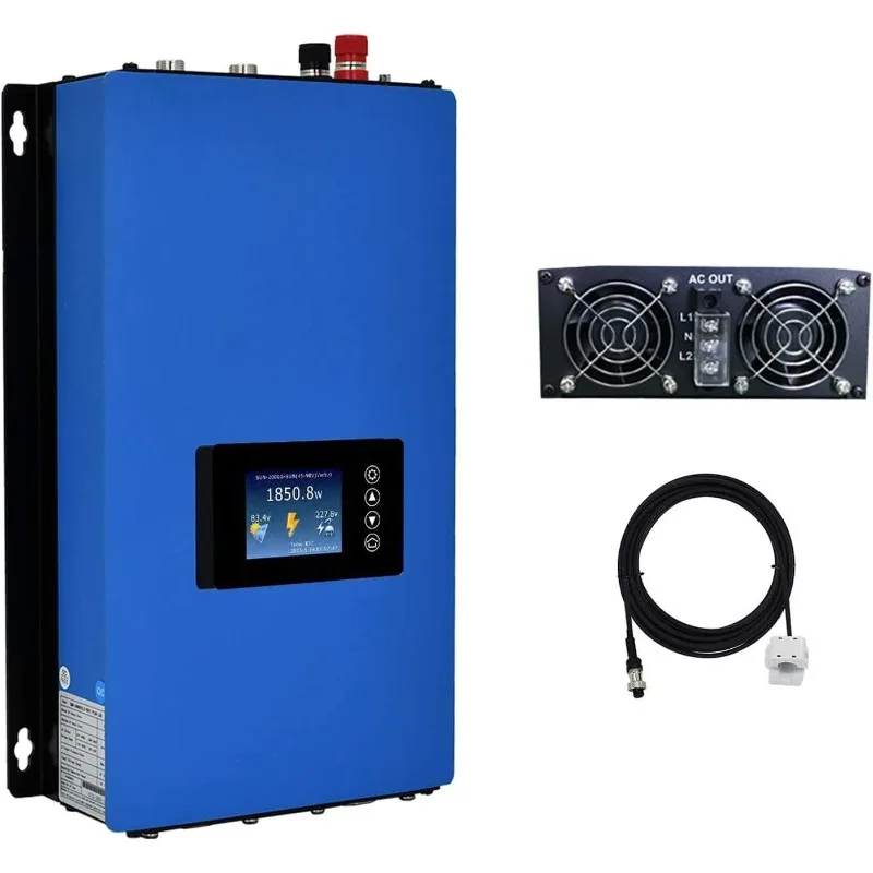 2000W Grid Tie Inverter Power Limiter LCD Display DC50-90V Solar Input AC185-265V Output SUN-2000GTIL2-H