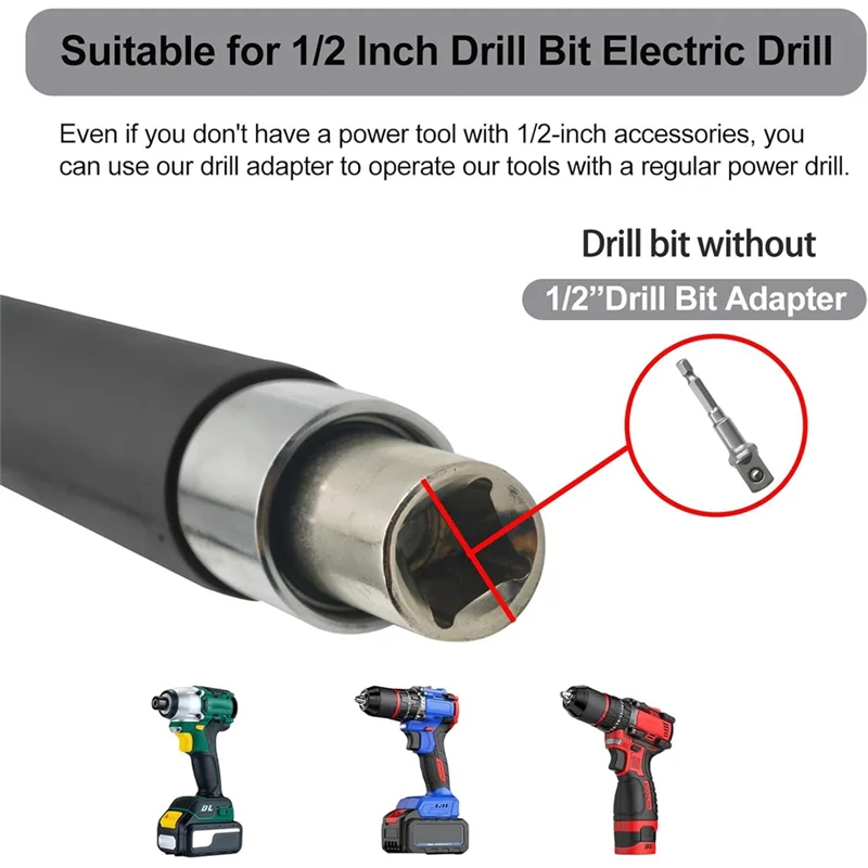 ABKP-Estensore per chiave a impatto Chiave a cricchetto elettrica a batteria Chiave di prolunga Chiave a cricchetto elettrica a batteria