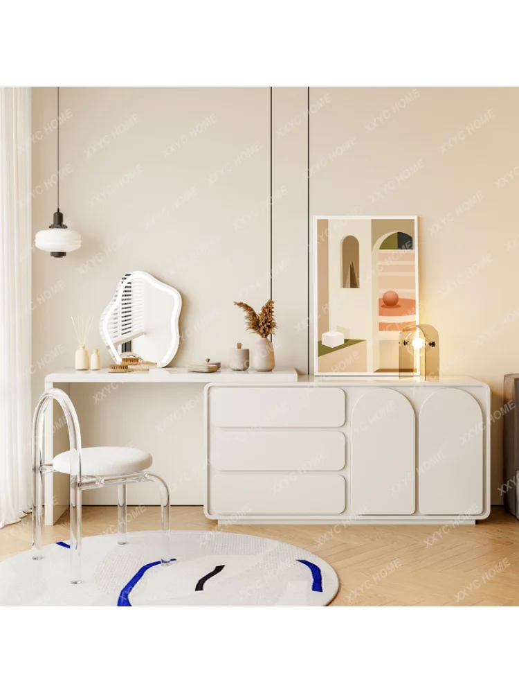 Dresser Bedroom Corner Storage Cabinet Integrated White Solid Wood Advanced Makeup Table dressing table muebles de dormitorio