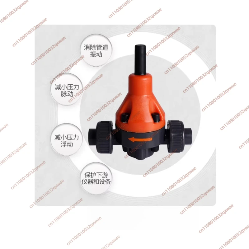 DN15/20/25 UPVC Back Pressure Valve Plastic Pressure Relief Valve Safety Valve for Metering Pump Diaphragm Corrosion Resistant