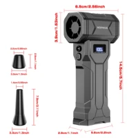 Souffleur d'air portable pour voiture, aspirateur turbo, ventilateur à jet puissant, outils de nettoyage et de soufflage, dépoussiéreur automobile, séche-cheveux 6