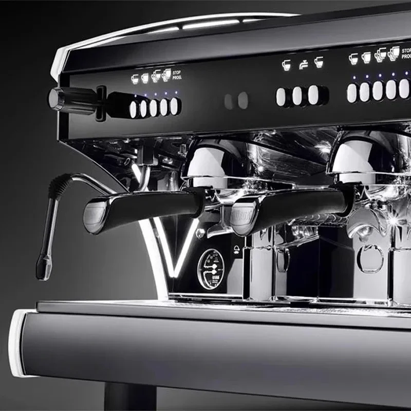 Semi-automatic coffee machine professional Italian double head electronic control