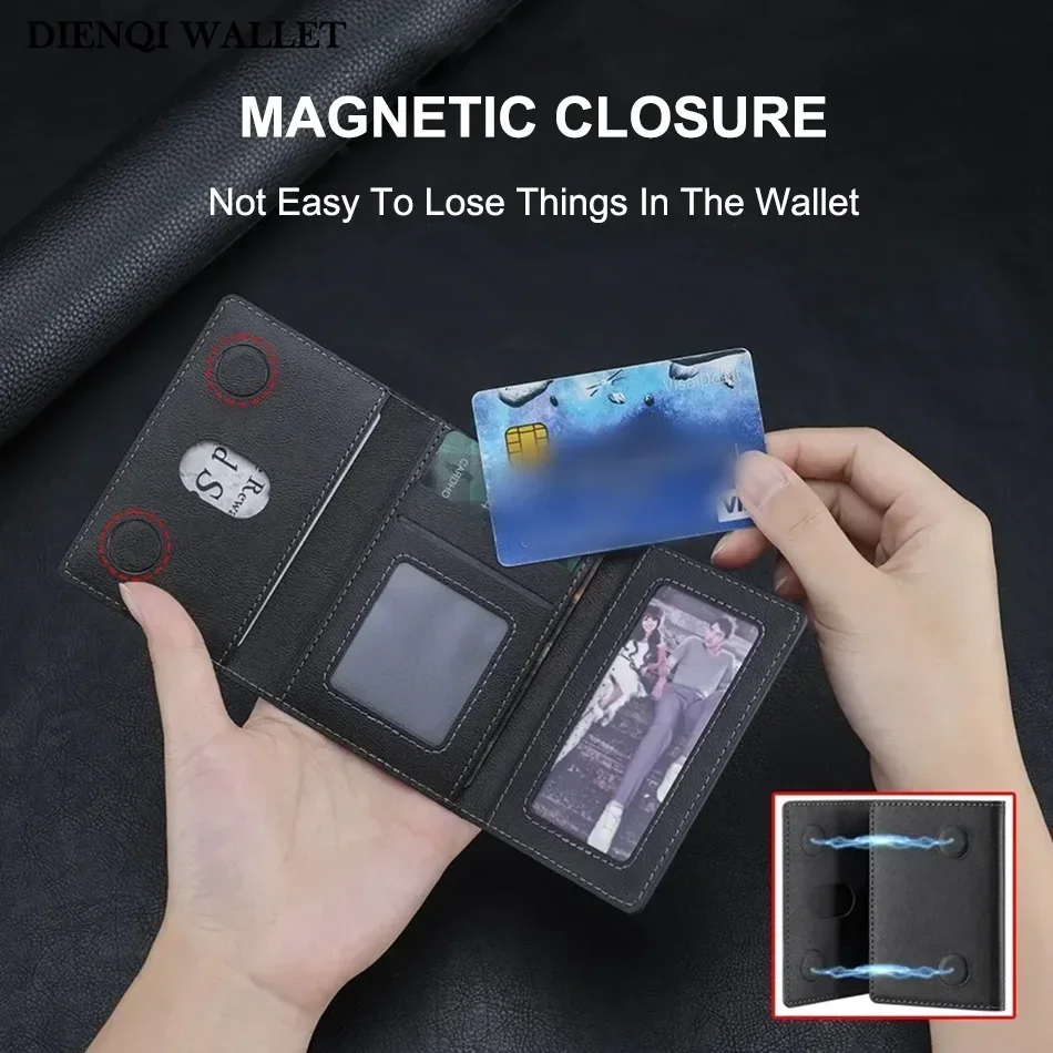 2025 حامل بطاقة Magsafe بو الجلود Trifold حامل البطاقة المغناطيسي حافظة للبطاقات المحفظة لابل آيفون 16 15 14 13 12 برو ماكس ميني
