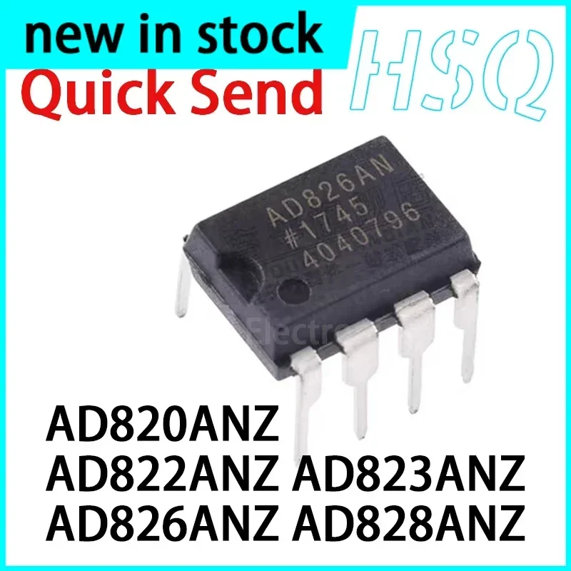 5PCS AD826ANZ AD820ANZ AD822ANZ AD823ANZ AD828ANZ LHigh Speed Dual Operating Amplifier Chip Direct Insert DIP-8 New