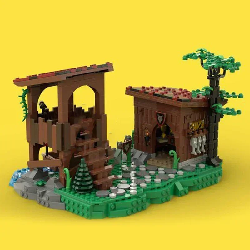 Military Castle Model Moc Building Bricks Wolf Pack Hide Tactic Technology Modular Blocks Gifts Christmas Toys DIY Sets Assembly