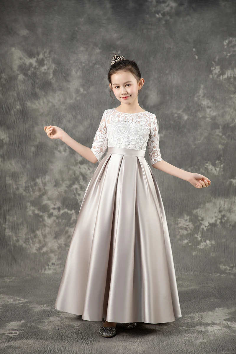 Flower Girl Dresses Girl Long Bridesmaid Dresses For Wedding Prom Gown Party Dress Kids First Communiom Formal Evening Vestidos