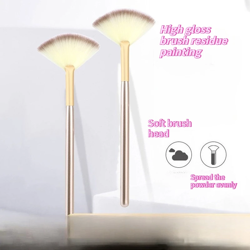 

5pcs Hot Selling Fan-shaped Highlighter Brushes for Beauty and Makeup Convenient Grooming and Makeup Brushes and Makeup Tools