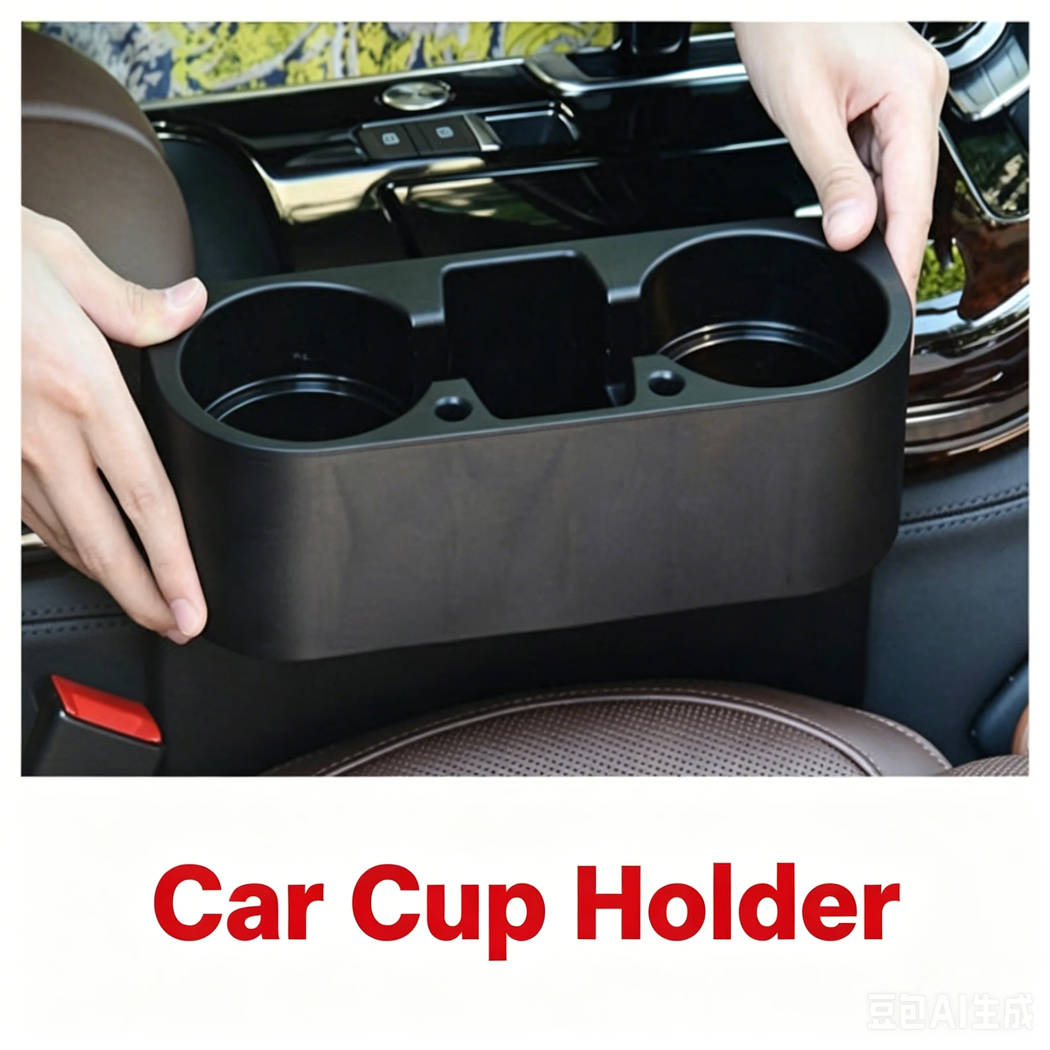 Adjustable Car Cup Holder Expander with Phone Holder Multifunctional Dual Cup Organizer Aromatherapy Car Adapter