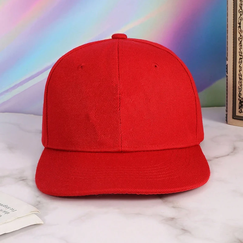 Plain Solid-Color Direct-Printed Baseball Cap Without Embroidery or Embroidery. Supports Customers' DIY Custom Logo Printing.