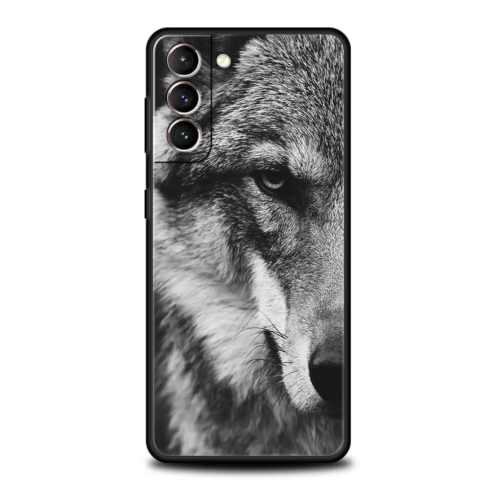 The Wolf Phone Case For Samsung Galaxy S24 S23 S22 S20 Ultra S21 FE 5G S10 S9 Plus S10E S8 Soft Silicone Cover