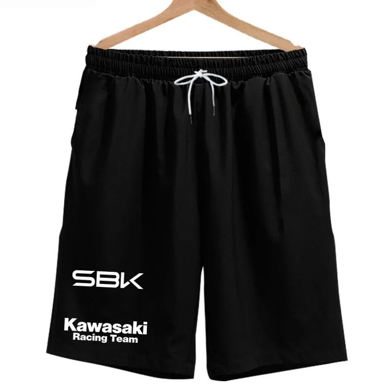 

Kawasaki Motorcycle 3D Printed Sports Shorts Breathable Quick Drying Loose Comfortable for Motorcycle Riding Outdoor Streets