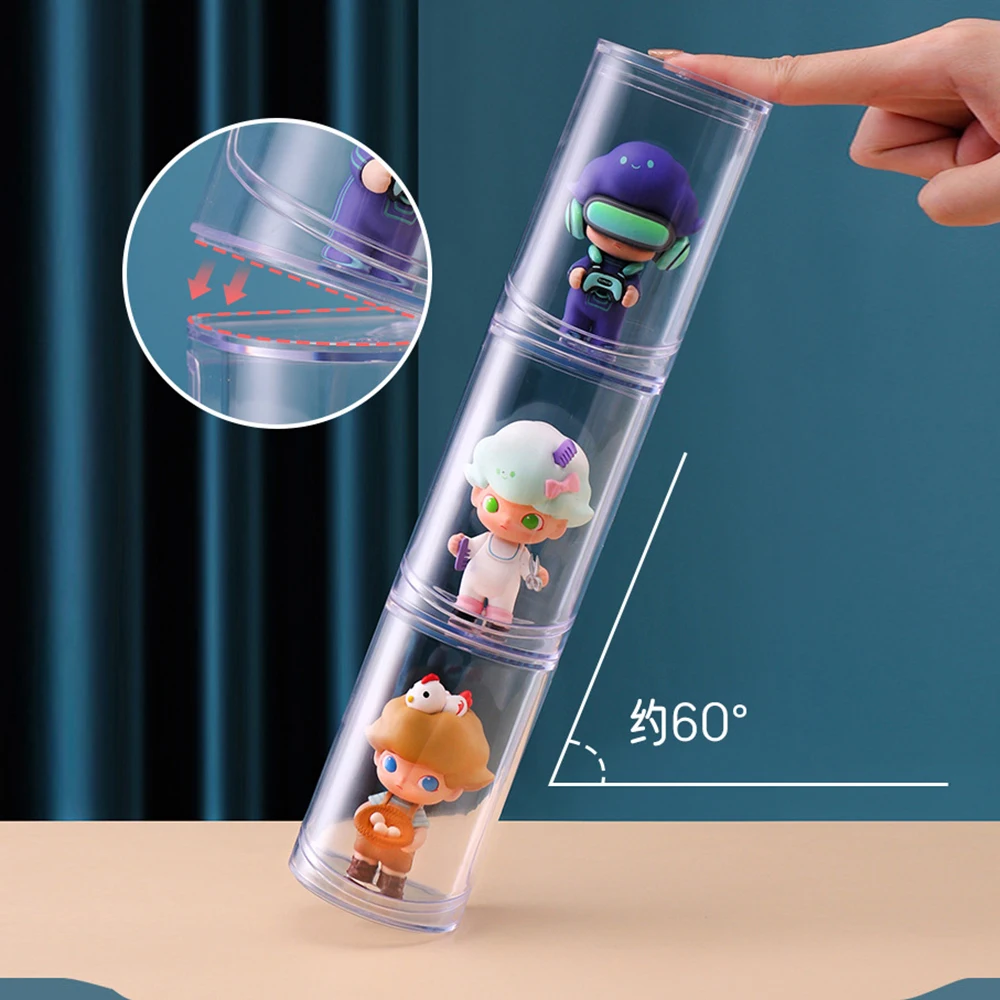 Hand-made Doll Acrylic Clear Display Stands Model Transparent Organizer Rack Figures Blind Box Storage Shelf Decorative Shelves