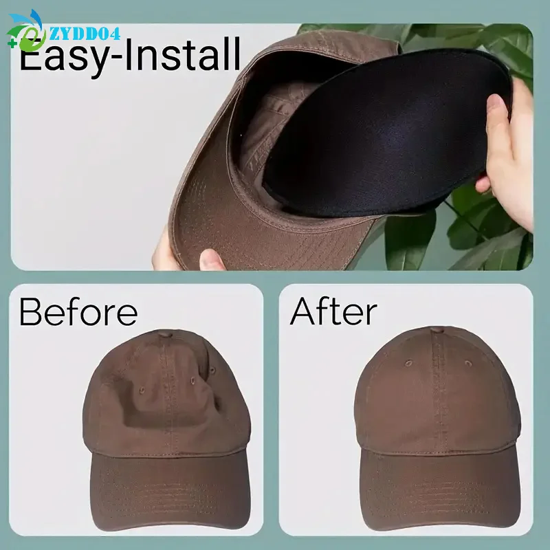 

●Adjustable Hat Inner Support Cotton Pad Anti-deformation Baseball Cap Visor Insert Curved Brim Shape Retainers Resistant Liner