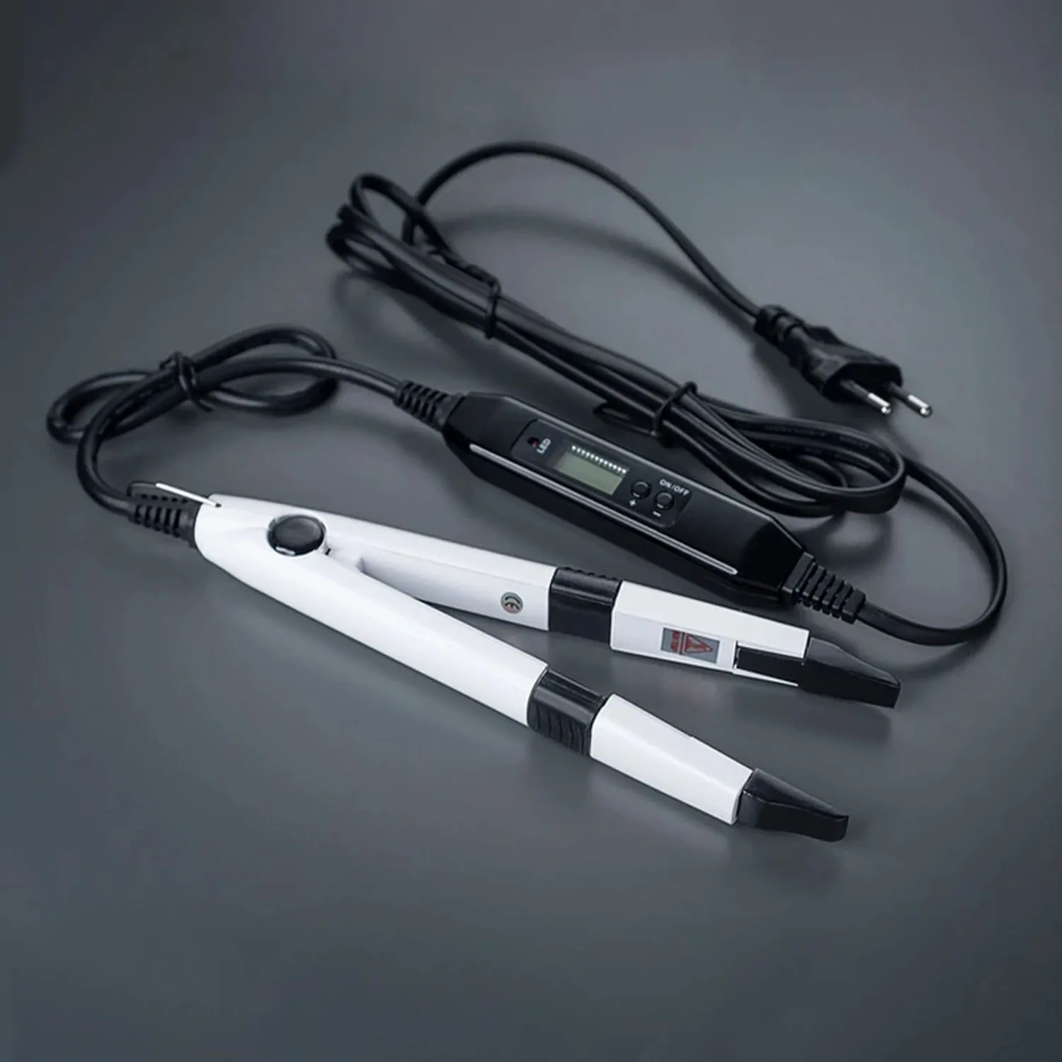 1pc connettore per ferro da fusione per estensione dei capelli strumenti per incollare cheratina connettore di calore per fusione a temperatura regolabile