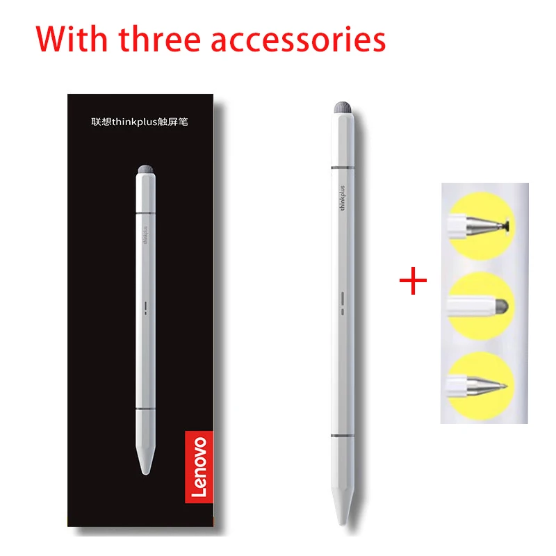 Lenovo Universal-Stylus mit drei Stiftspitzen für Android IOS kapazitiver Bildschirm für IPad Apple Pencil Huawei Xiaomi Samsung Tablet-Stift