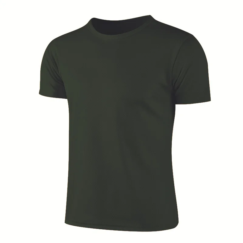 Veelkleurig sneldrogend sport-T-shirt met korte mouwen Gym Jerseys Fitnessshirt Trainer Running T-shirt Ademende sportkleding voor heren