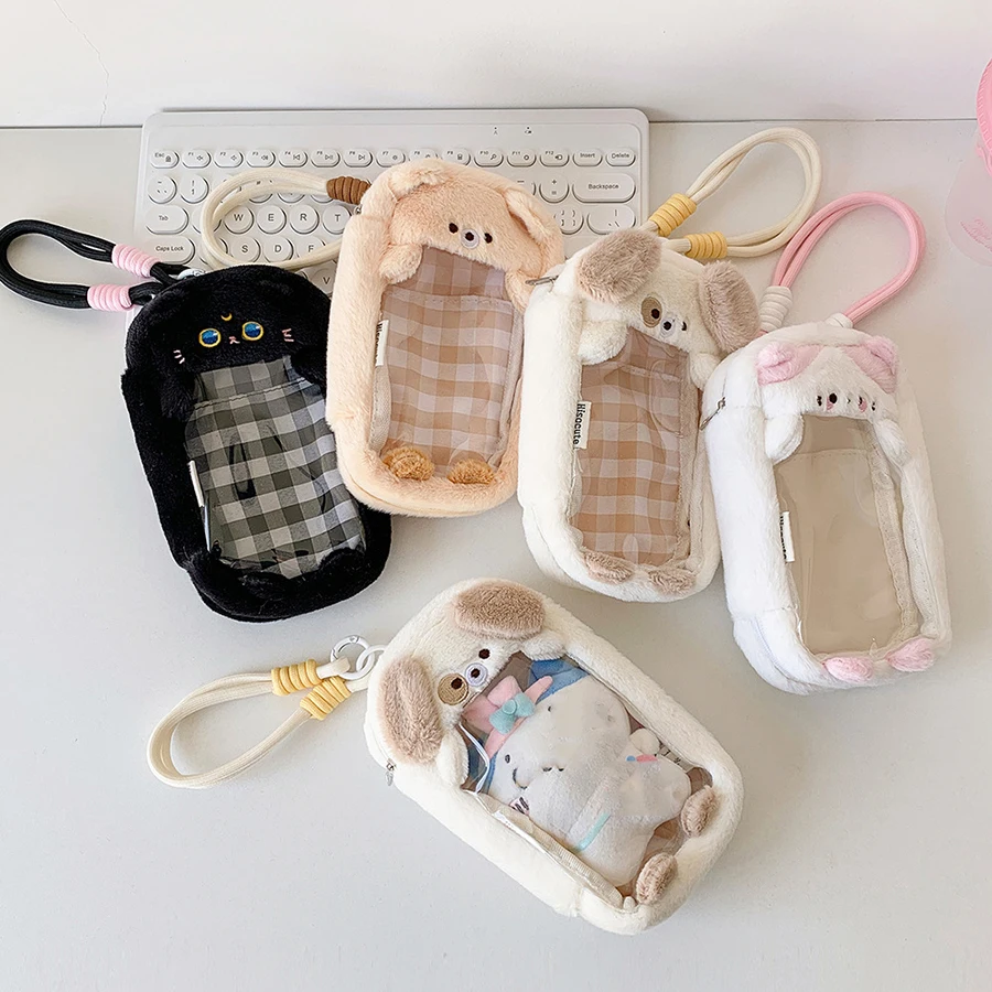 

New INS Style Cartoon Puppy Cat Shape Portability Toy Bag Girl with Pendant Bar Cartoon Backpack Student Out Display Bag