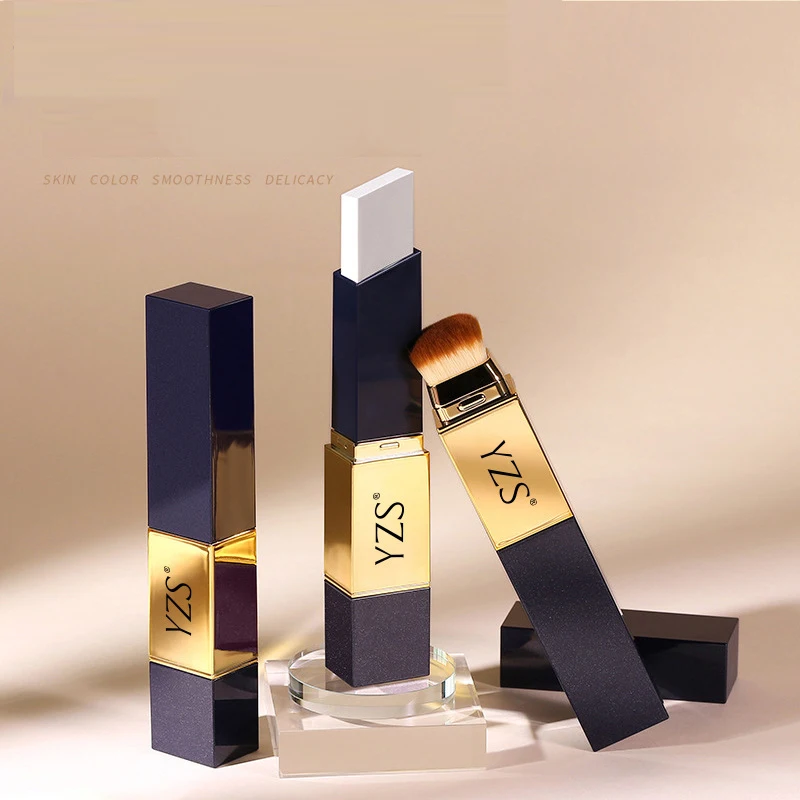 YZS フェイスベースメイクアップとF4ブラシセット オイルコントロールベースコンシーラー ダークサークル補正 オイルフリースキンファンデーションメイクアップ