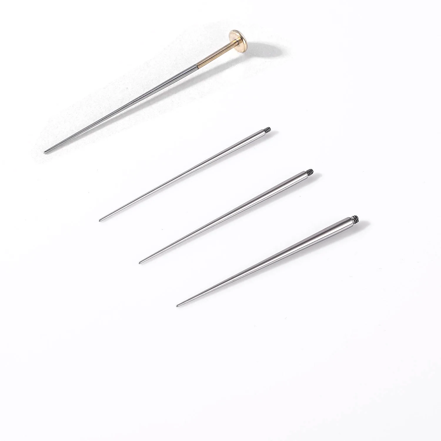 Titanium Nose Piercing Taper Insertion Pin, 14G-18G