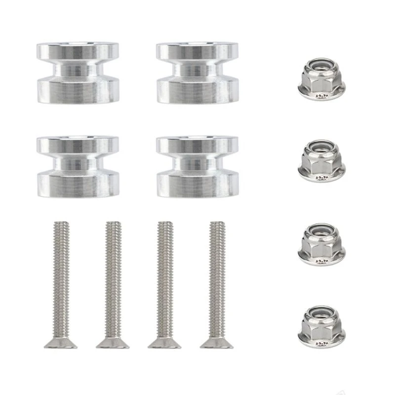  Set of 4 Universal Motorcycle Maintenance Tail Box Quick Release Pads Lightweight Aluminum Alloy with Antislip Designs