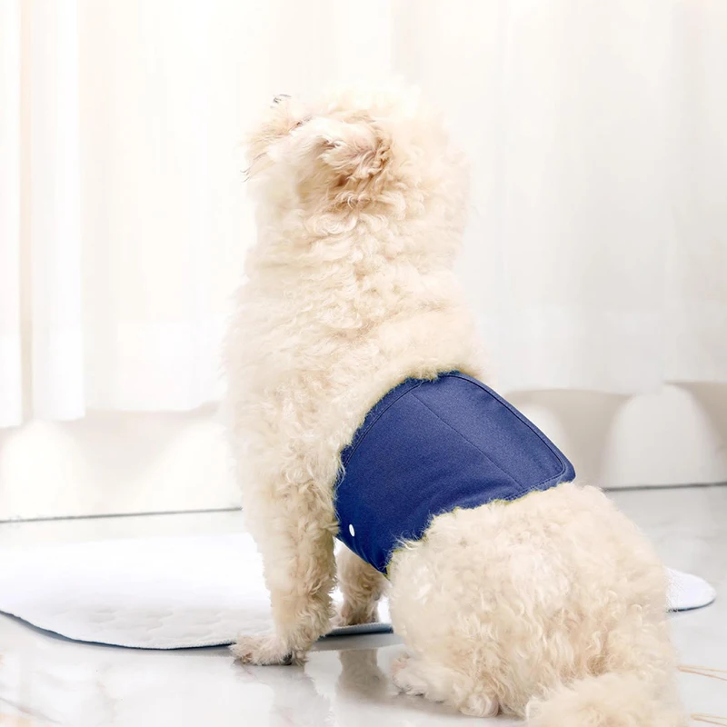 Male Dog Wrap with Snaps - Washable, Super Absorbent & Leak-Proof, Perfect for Sanitary Panties, Puppy Potty Training