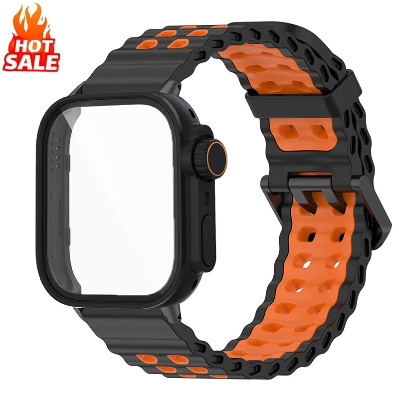 

Ремешок и чехол для Huawei Watch Fit 4 Pro, Fit 4, Fit 3: дышащий спортивный ремешок и полный защитный чехол из поликарбоната с защитой экрана для Huawei