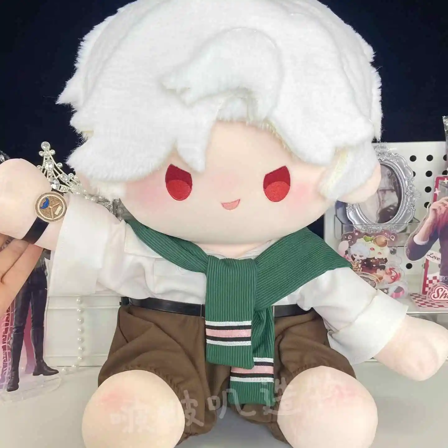 Peluche rembourrée Love and Deepspace Sylus, vêtements en coton, masque, oreiller doux, accessoires de figurine d'anime, jouet pour enfants, cadeau, 40cm