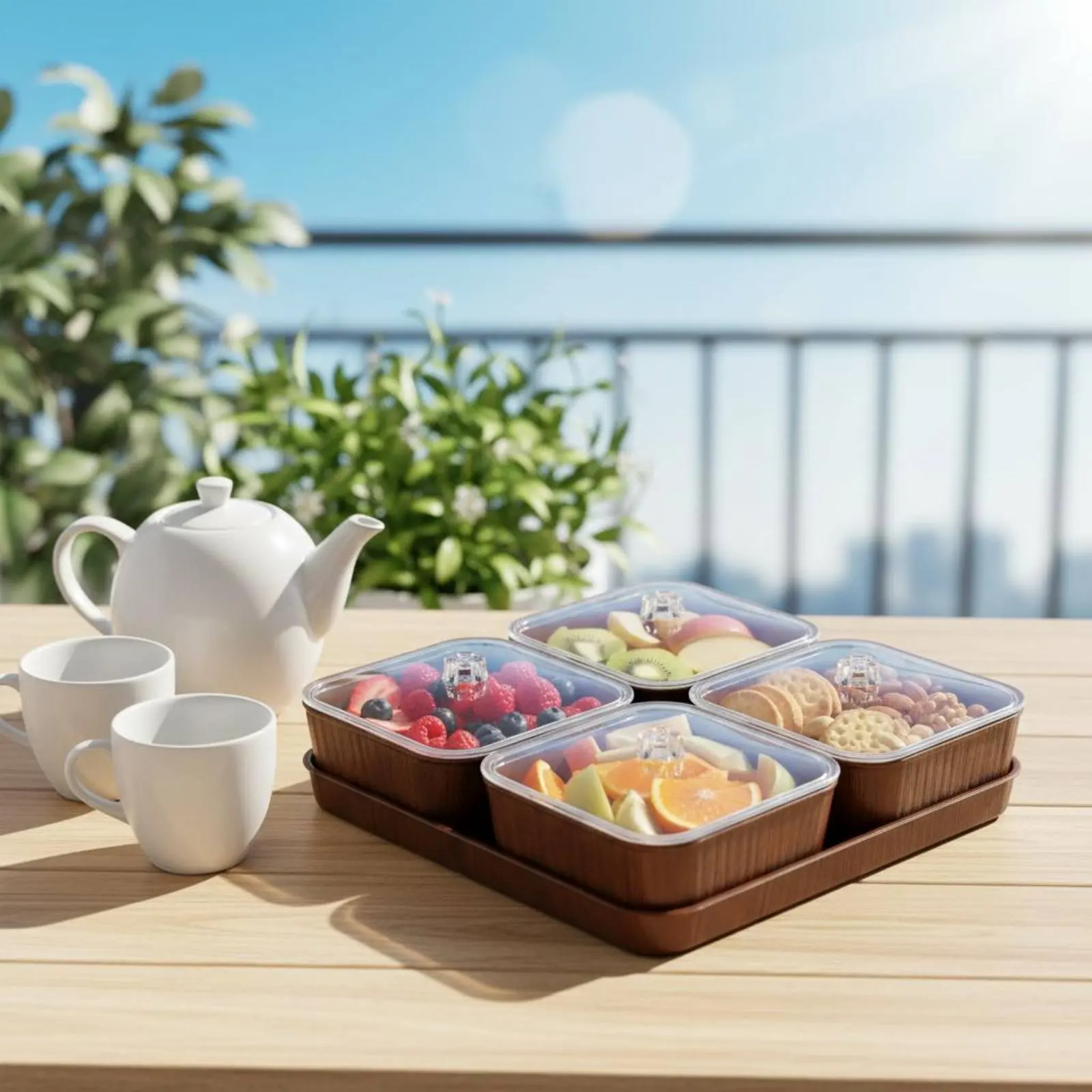 square-fruit-tray-clear-lids-lidded-fruit-tray-tableware-rounded-corners-dust-protection