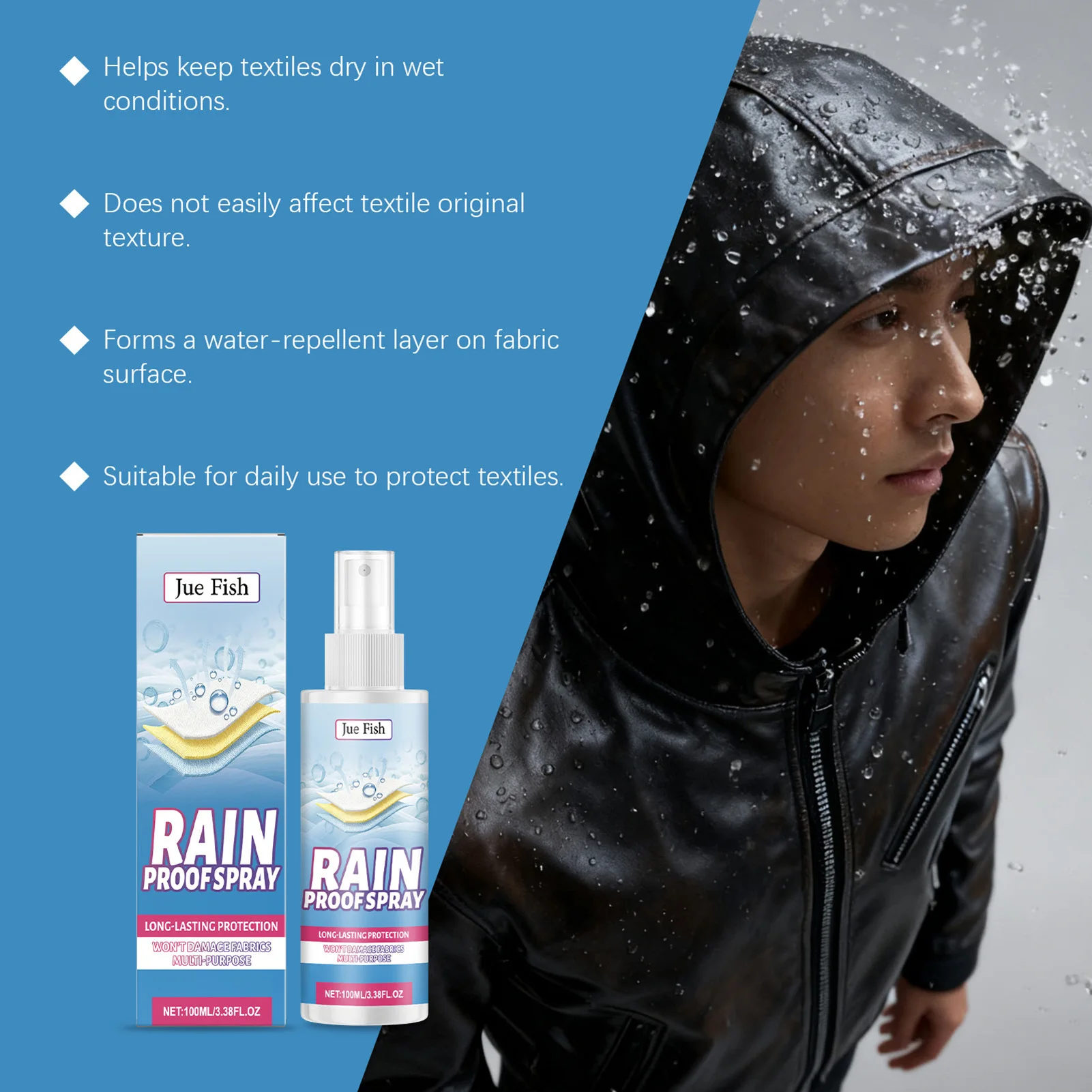 

Textile Water Repellent Spray For Shoes And Boots Long-Lasting Effect, Quick Dry. Daily Commute In Rainy Or Snowy Weather