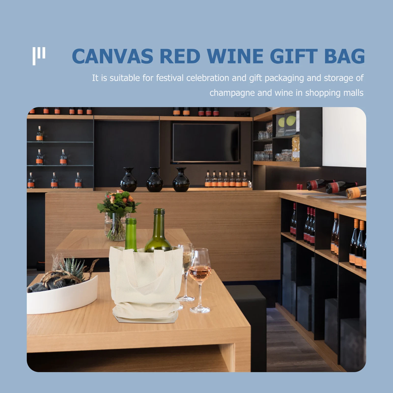 

2pcs Holder Pouch Portable Bottle Bag Foldable Storage Pouch For Wine Bottles Lightweight