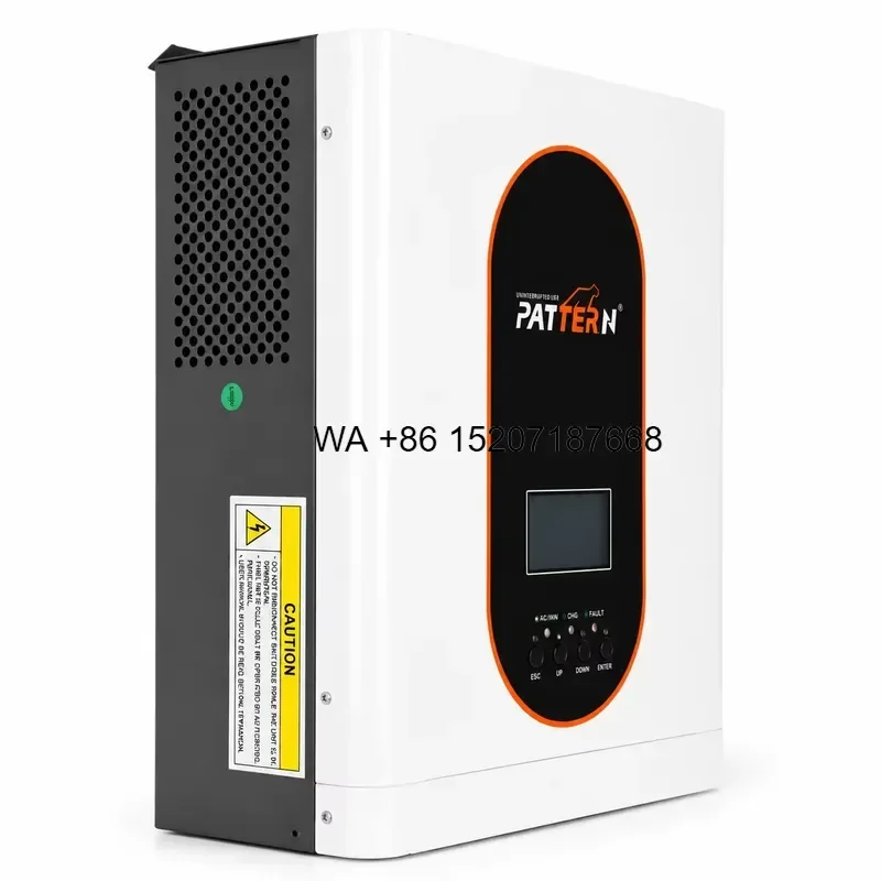 Wmwmnu for PATTERN 1500W 12V Low Frequency MPPT Pure Sine Wave Off Grid Power Inverter Solar Inverters for Residential Energy