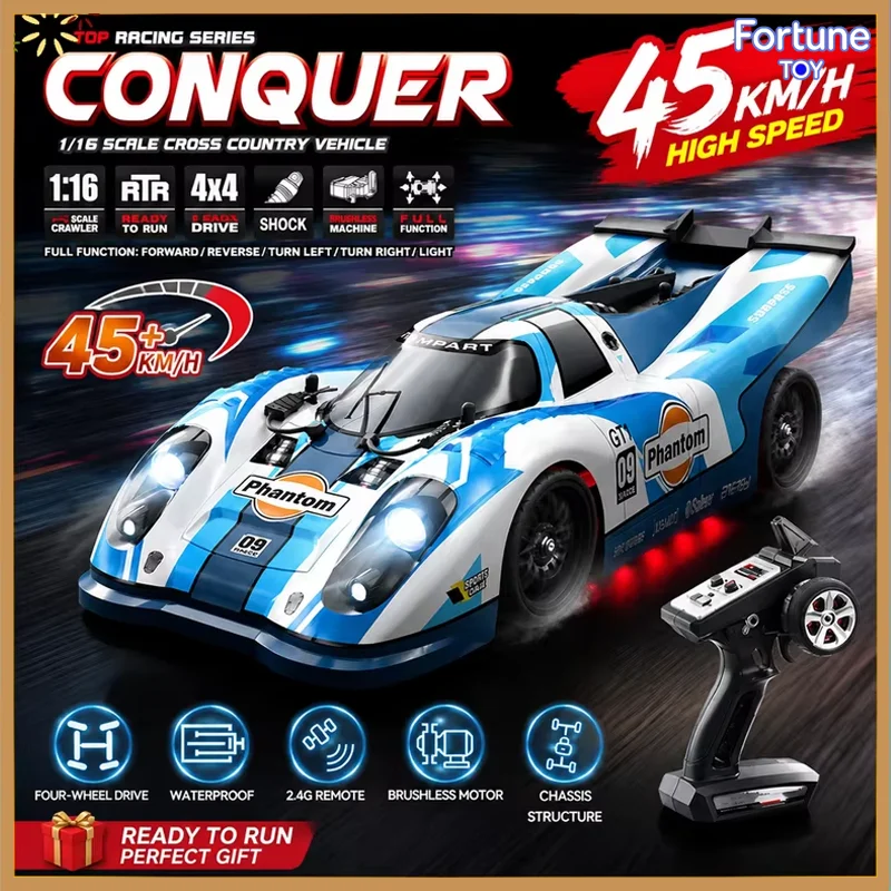 SCY-16307PRO 1:16 Rc Car 2 4G Drift Racing 4WD Waterproof High Speed Brushless Remote Control Competitive Supercar Off Road