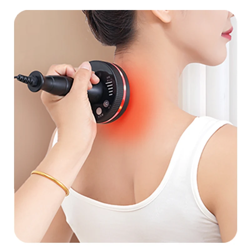Masseur électrique Gua Sha, brosse de Massage méridien, Drainage lymphatique, masseur chauffant à microcourant pour le corps et le dos