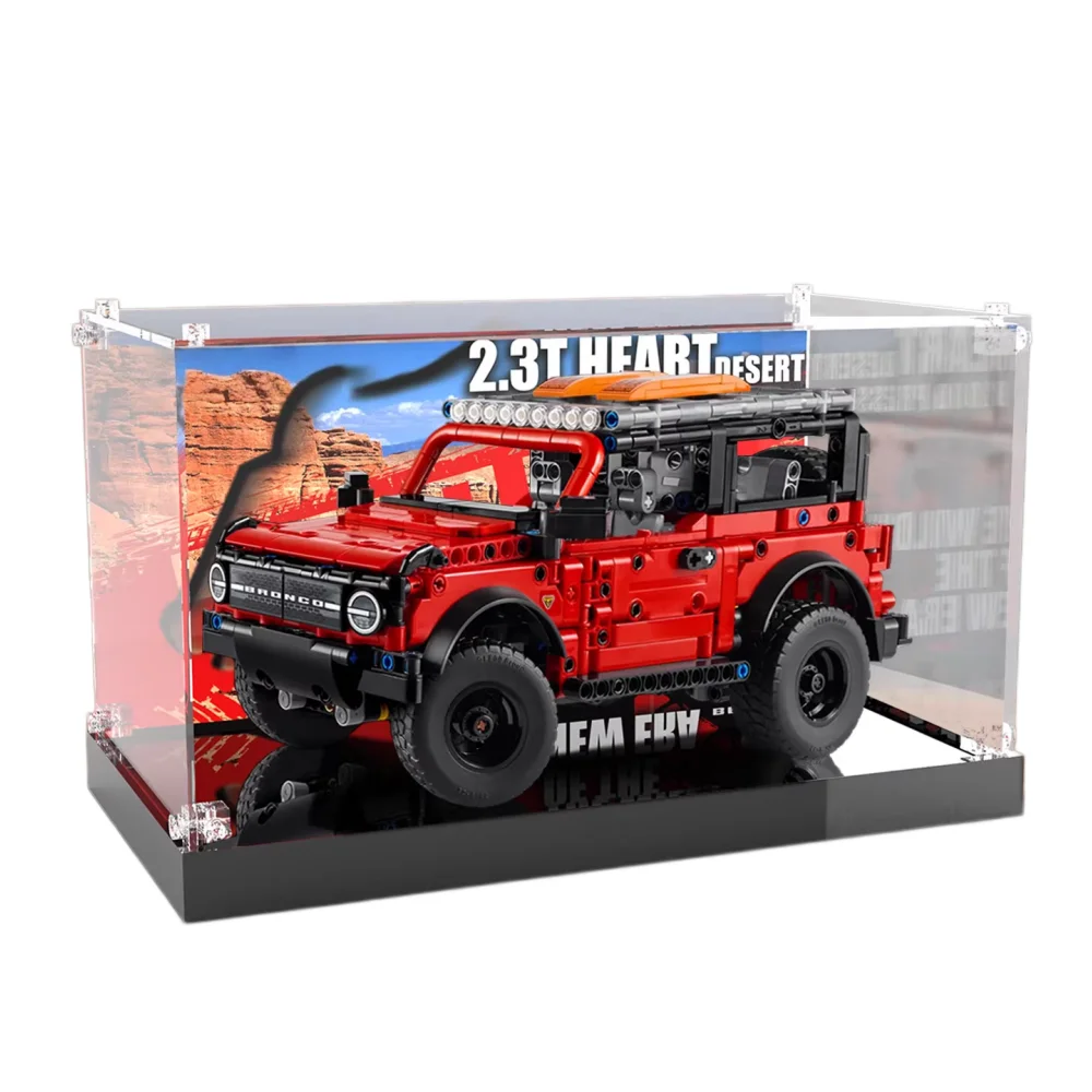 

Высококачественный акриловый демонстрационный бокс для LEGO Technic 42213 Bronco Off-Roader Racing Car (бокс для хранения, набор LEGO не входит в комплект)