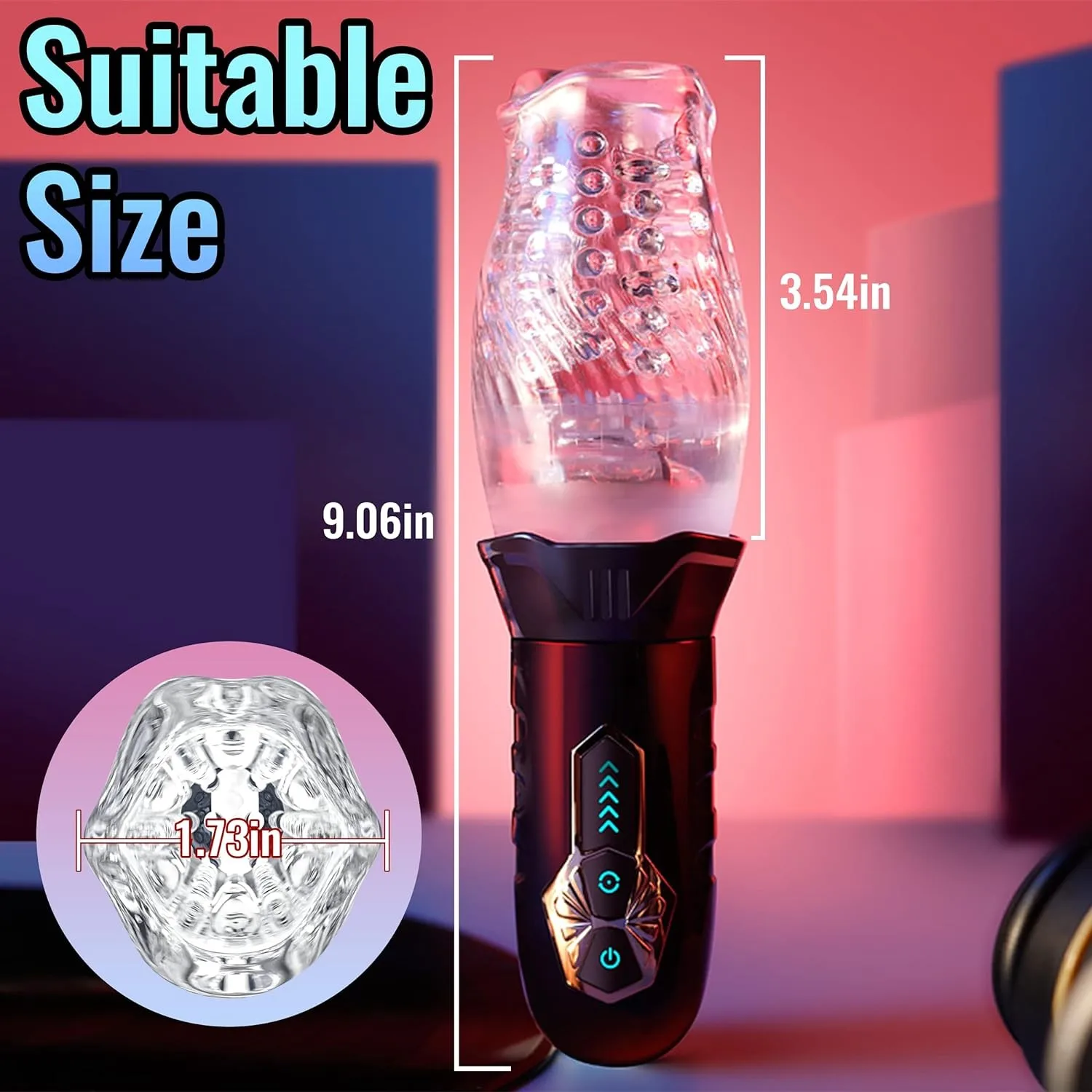 Masturbator Cup Automatic Male Rotation Silicone Vagina Vibrator Masturbation Erotic Sex Toy Men Mastubator Blowjobs Machine 18+