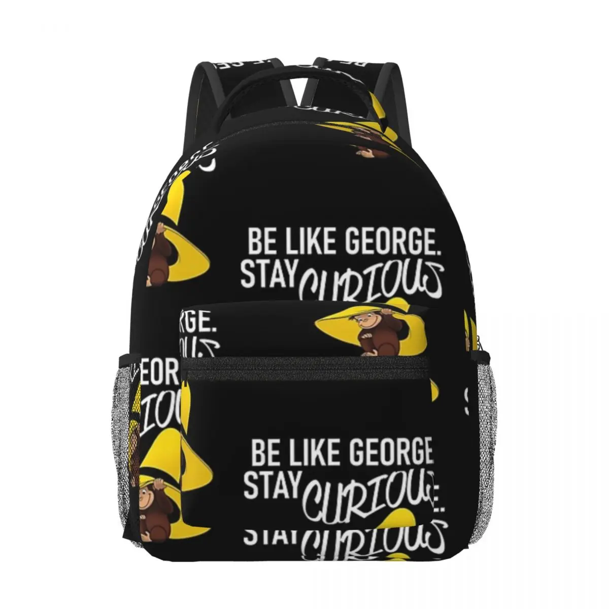 

Be Like George, Stay Curious Woman Backpacks Boys Girls Bookbag Students School Bags Portability Laptop Rucksack Shoulder Bag