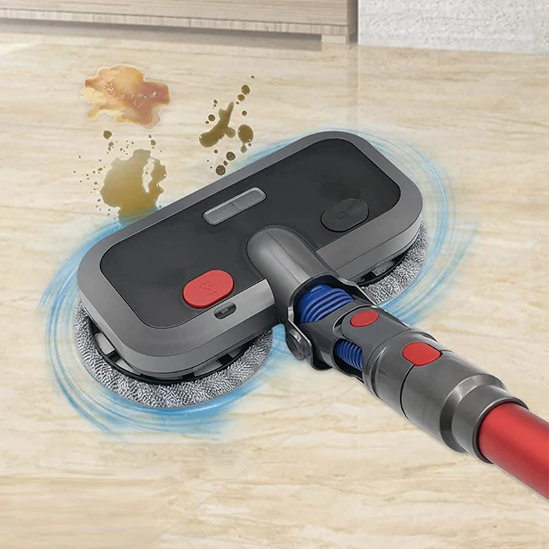 Электрическая насадка для швабры AGOUP для беспроводного пылесоса Dyson V7 V8 V10 V11 V15, насадка для швабры для влажной и сухой уборки, запасные части для щетки для пола