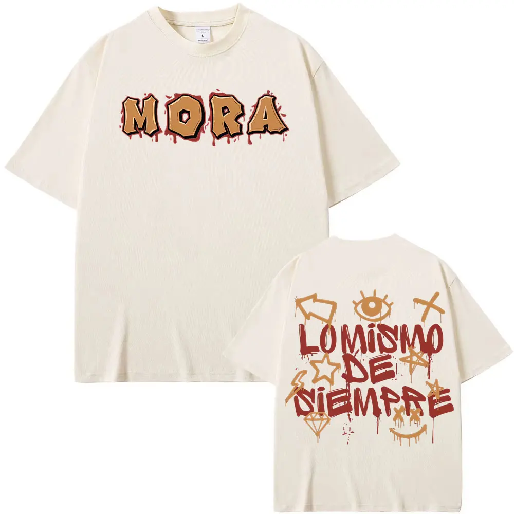 مغني الراب مورا لو ميسمو دي سيمبر ألبوم 2025 طباعة تي شيرت ملابس للرجال القطن قصير الأكمام تي شيرت خمر نمط القوطية التي شيرت #3